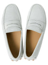 Gommino Bubble Suede Driving Shoes White - TOD'S - BALAAN 3