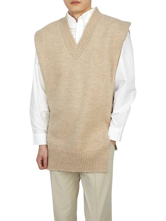 Wool Alpaca Tabard Vest Beige - MAISON MARGIELA - BALAAN 7