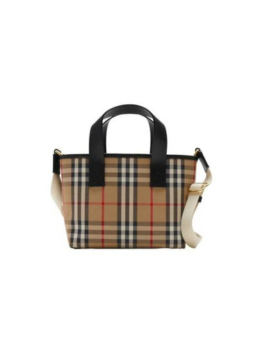 Kids Vintage Check Tote Bag Beige - BURBERRY - BALAAN 1