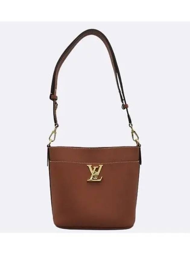 M24165 Brown color Lock and Walk cognac shoulder bag - LOUIS VUITTON - BALAAN 4