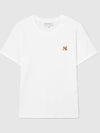 Fox Head Patch Classic Short Sleeve T-Shirt White - MAISON KITSUNE - BALAAN 2