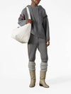 Wool Cashmere Track Pants Grey Melange - GUCCI - BALAAN 5