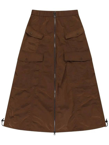 OG front open cargo skirt burgundy - OFFGRID - BALAAN 1