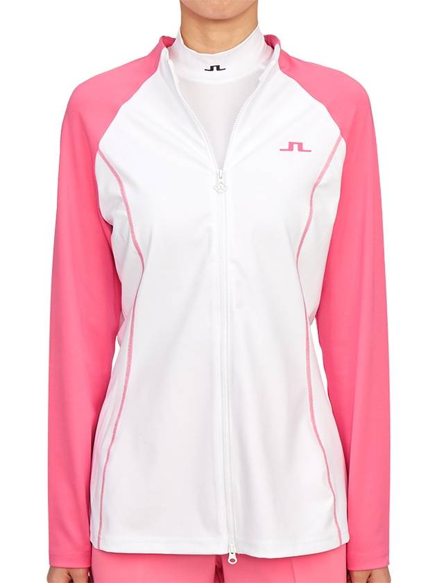 Women's June Mid Layer Zip-Up Jacket White - J.LINDEBERG - BALAAN 3