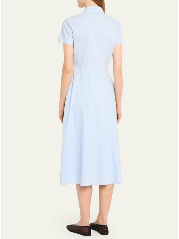 Good Linen Short Sleeve A Line Dress - THEORY - BALAAN 3