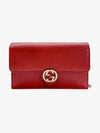 GG Interlocking Chain Strap Cross Bag Red - GUCCI - BALAAN 3