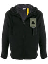 8400900 8099W 999 Black Men’s Hooded Zip-Up - MONCLER - BALAAN 1