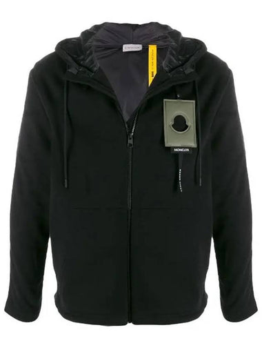 Black Men s Hooded Zip Up 8400900 8099W 999 - MONCLER - BALAAN 1