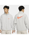 NSW Trend Woven Zip-Up Jacket Light Iron - NIKE - BALAAN 2