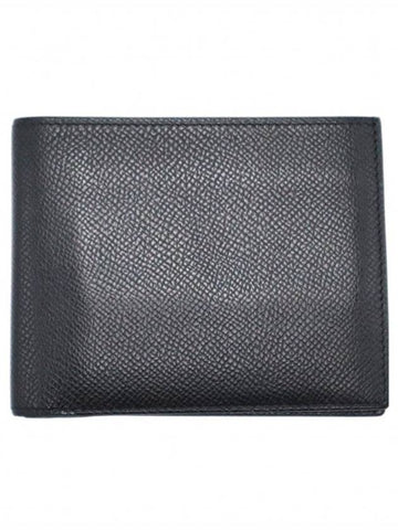 Women s Hermes H0430132CA89 Black Apsong Calfskin MC2 Corpenic Men Bicycle Wallet Z Engraving gt Half Gangbuk used luxury goods - HERMES - BALAAN 1