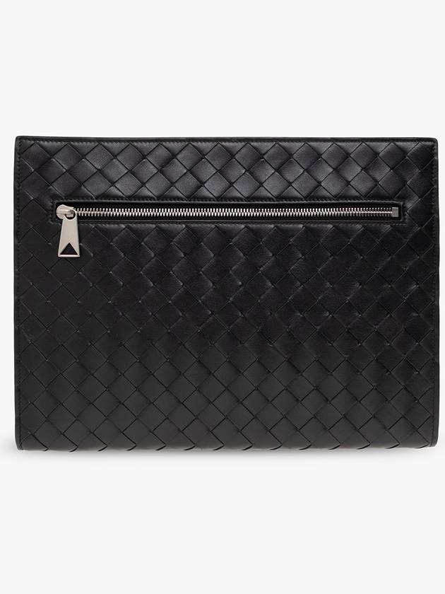 Medium Intrecciato Document Case Black - BOTTEGA VENETA - BALAAN 4