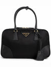 Re-Edition 1978 Re-Nylon Saffiano Leather Medium Tote Bag Black - PRADA - BALAAN 3