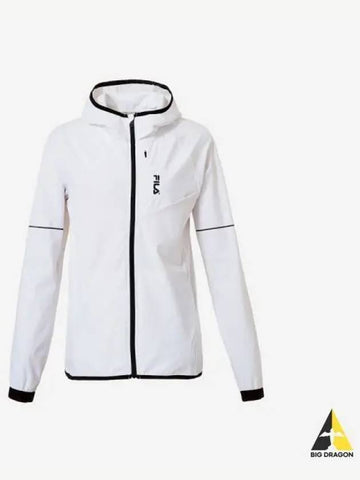 Running cool 4 way stitch hoodie track top WHI - FILA - BALAAN 1