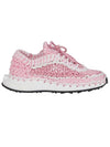 Crochet Low Top Sneakers Pink - VALENTINO - BALAAN 1