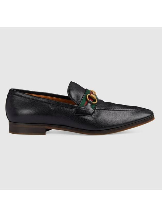 Men's Horsebit Loafers Black - GUCCI - BALAAN 1