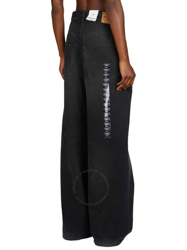 Denim Straight Pants 767977TNW111672 SUNBLEACHED BLACK - BALENCIAGA - BALAAN 4