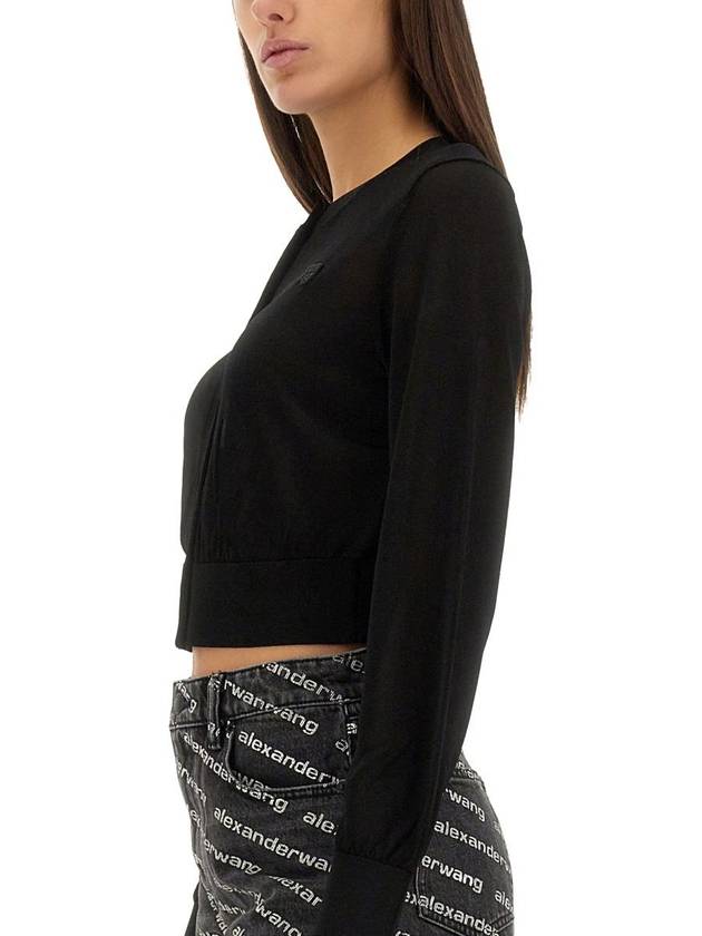 T By Alexander Wang Cropped Cardigan - ALEXANDER WANG - BALAAN 4