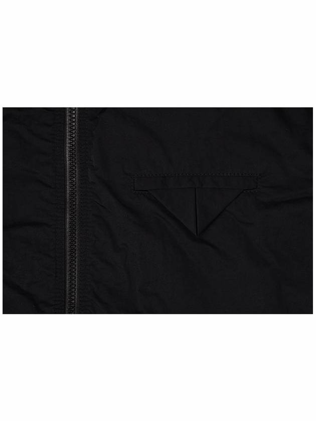 Triangle Pocket Nylon Zip Up Jacket Black - BOTTEGA VENETA - BALAAN 5