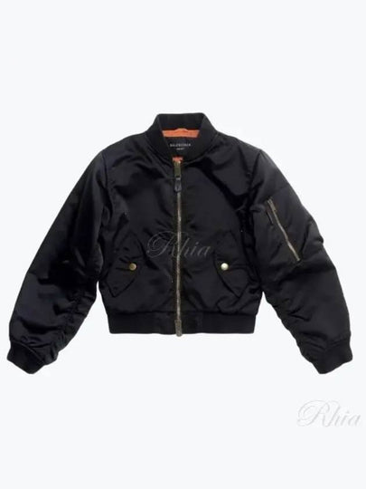 Shrunk Bomber Jacket Black - BALENCIAGA - BALAAN 2