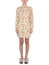 Floral Print Short Dress - MARNI - BALAAN 2