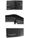 Stitch Logo Compact Bifold Half Wallet Black - MAISON MARGIELA - BALAAN 5