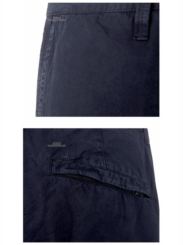 Men's Wappen Patch Cargo Straight Pants Navy - STONE ISLAND - BALAAN 8