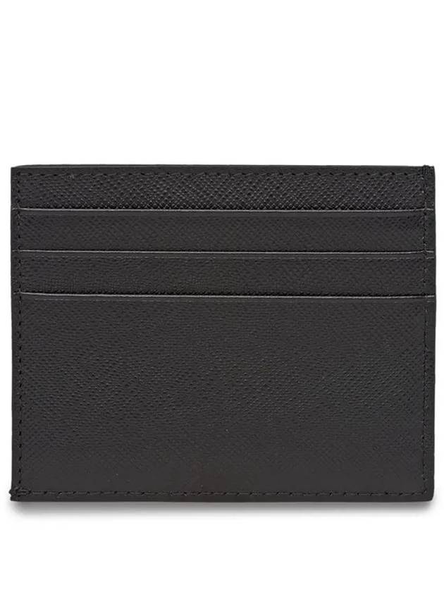 Logo Saffiano Ladder Card Wallet Gray Black - PRADA - BALAAN 4