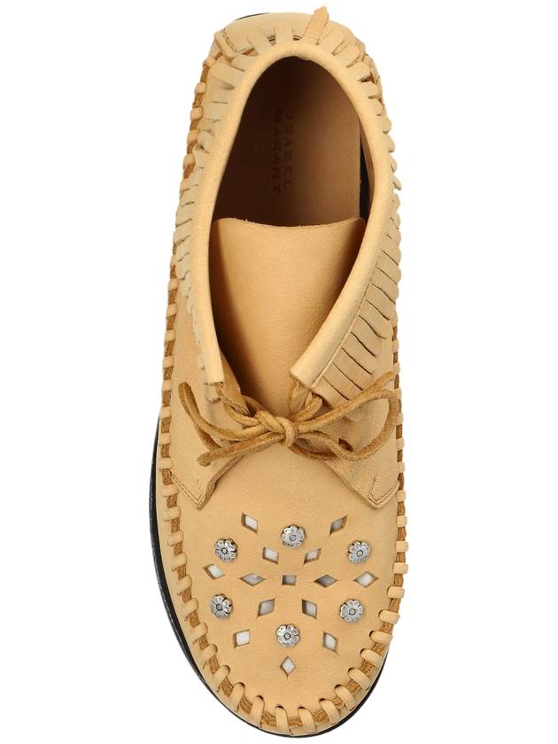 Isabel Marant Leather Shoes Felsa, Women's, Beige - ISABEL MARANT - BALAAN 6