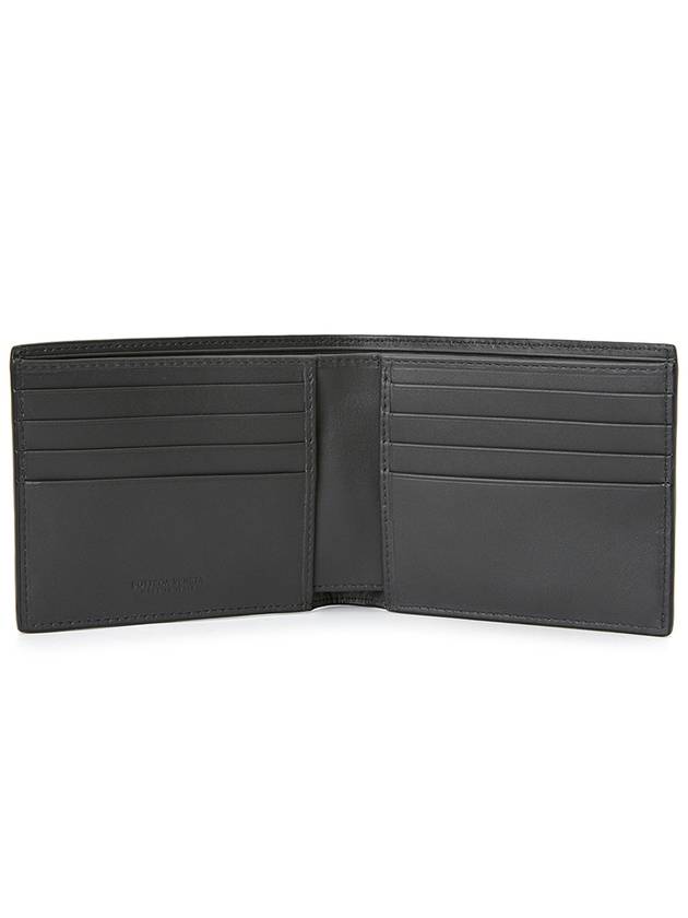 Men's Intrecciato Half Wallet Dark Grey - BOTTEGA VENETA - BALAAN 5