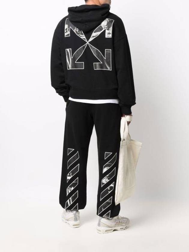 Men's Caravaggio Diag Logo Jogger Track Pants Black - OFF WHITE - BALAAN 7