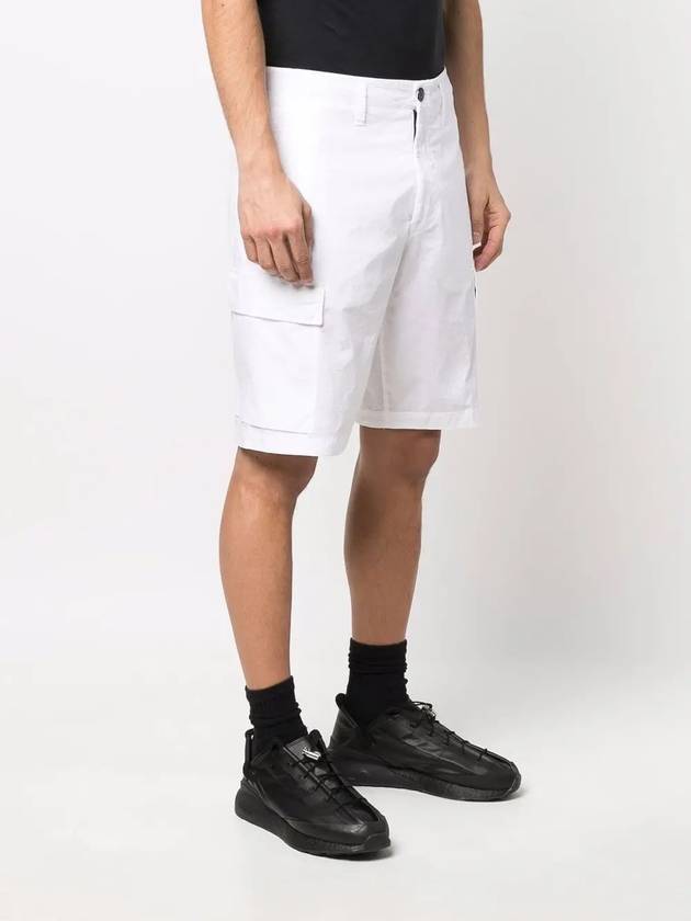 Cargo Bermuda Shorts White - STONE ISLAND - BALAAN 5