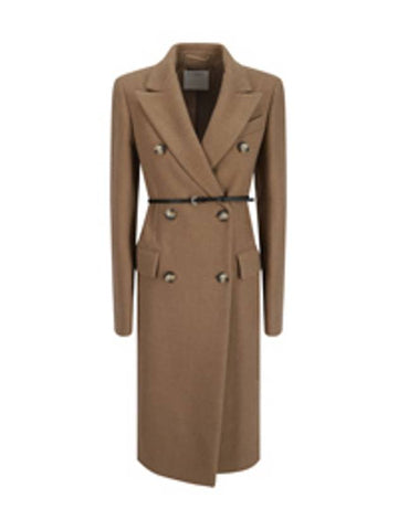 Sports Max Outerwear Classic Double Coat Camel - MAX MARA - BALAAN 1