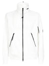 Lens Wappen Soft Shell Zip-Up Jacket White - CP COMPANY - BALAAN 1