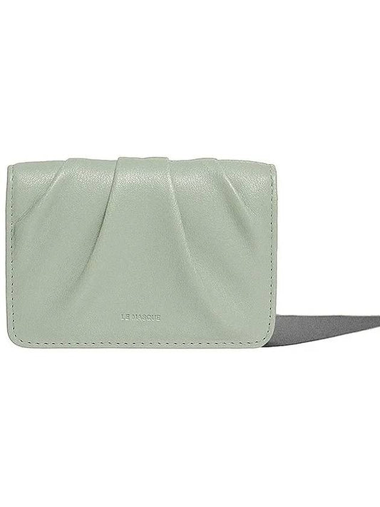 Dough Soft Leather Card Wallet Fog Green - LE MASQUE - BALAAN 2