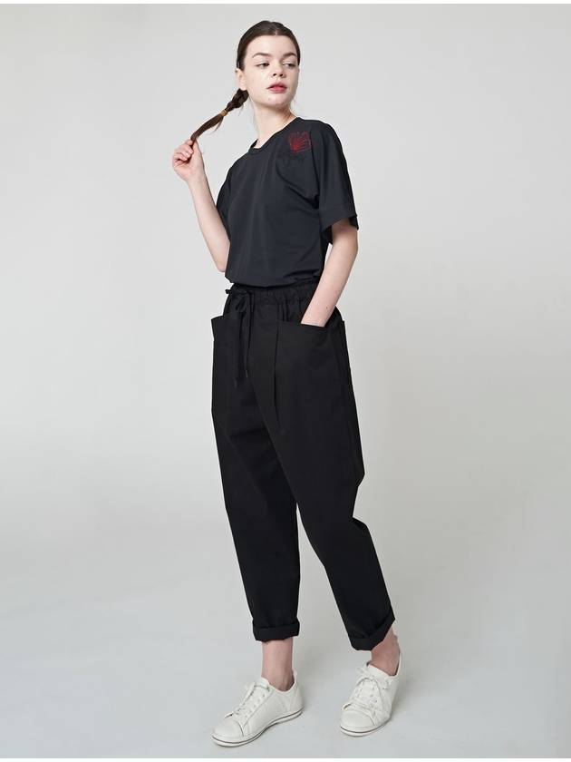 One tuck paggy pants Black - ATHPLATFORM - BALAAN 8