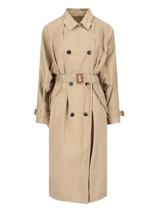 Edenna Trench Coat Beige - ISABEL MARANT - BALAAN 1