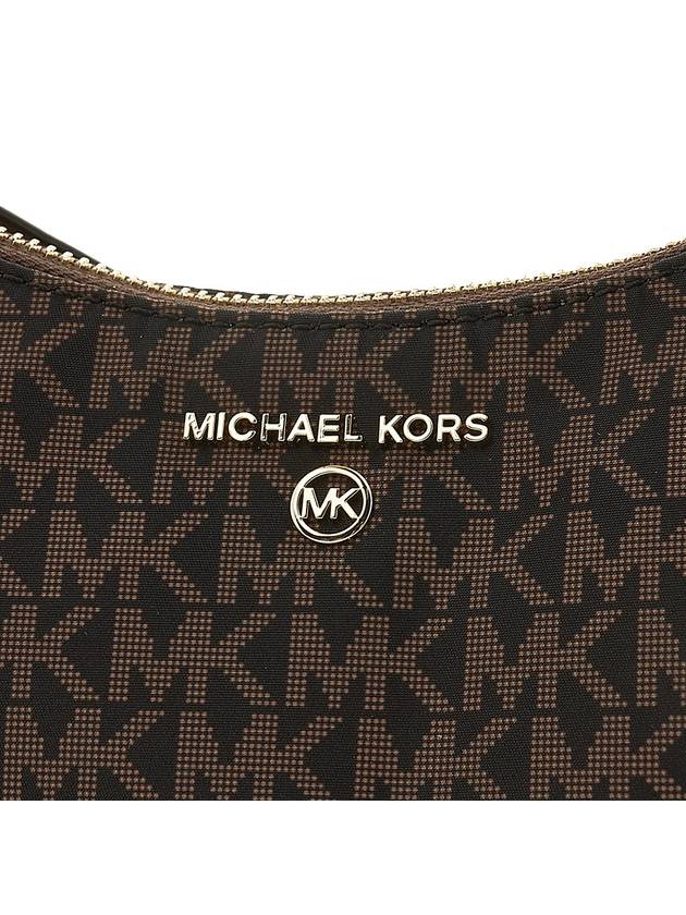 Jet Set Charm Medium Logo Jacquard Convertible Cross Bag Brown - MICHAEL KORS - BALAAN 8