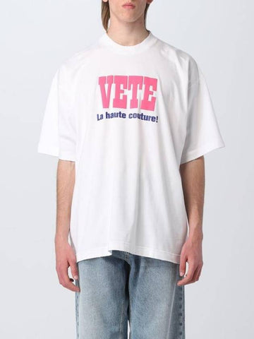 La Haute Couture Short Sleeve T-Shirt White - VETEMENTS - BALAAN 1