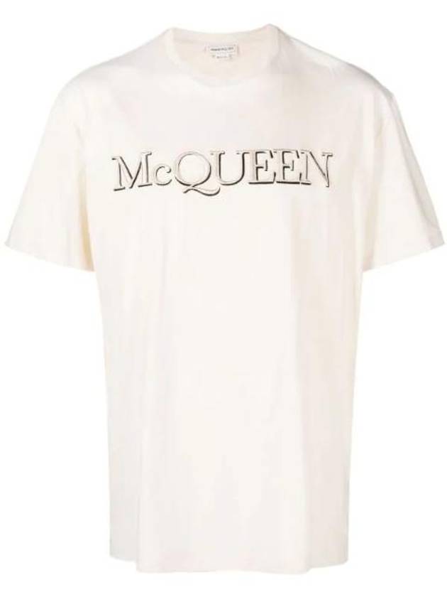 logo embroidery t-shirt 649876QUZ56 - ALEXANDER MCQUEEN - BALAAN 1