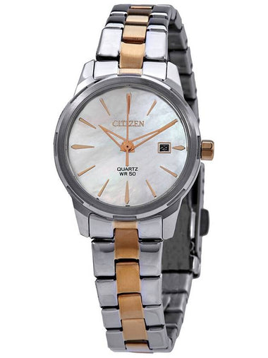 Citizen Quartz White Mother of Pearl Dial Ladies Watch EU6074-51D - CITIZEN - BALAAN 1