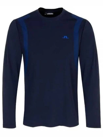 Elion Logo Long Sleeve T-Shirt Navy - J.LINDEBERG - BALAAN 2