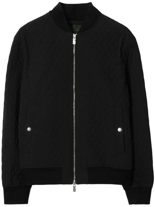 Quilted Bomber Jacket Black - BURBERRY - BALAAN 1