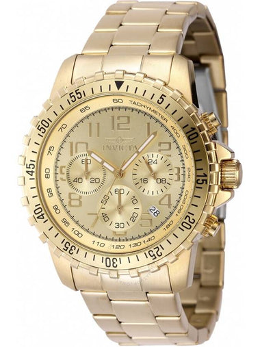 Invicta Specialty Chronograph GMT Quartz Gold Dial Men's Watch 48379 - INVICTA - BALAAN 1