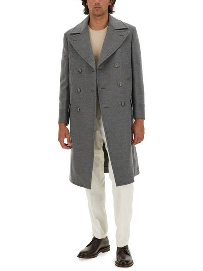 Brunello Cucinelli Double-Breasted Coat - BRUNELLO CUCINELLI - BALAAN 2