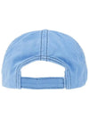 Logo Embroidery Cotton Ball Cap Blue - GANNI - BALAAN 5