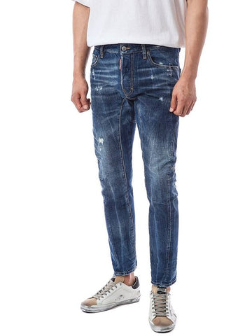 Tidy Biker Jeans Blue - DSQUARED2 - BALAAN 1