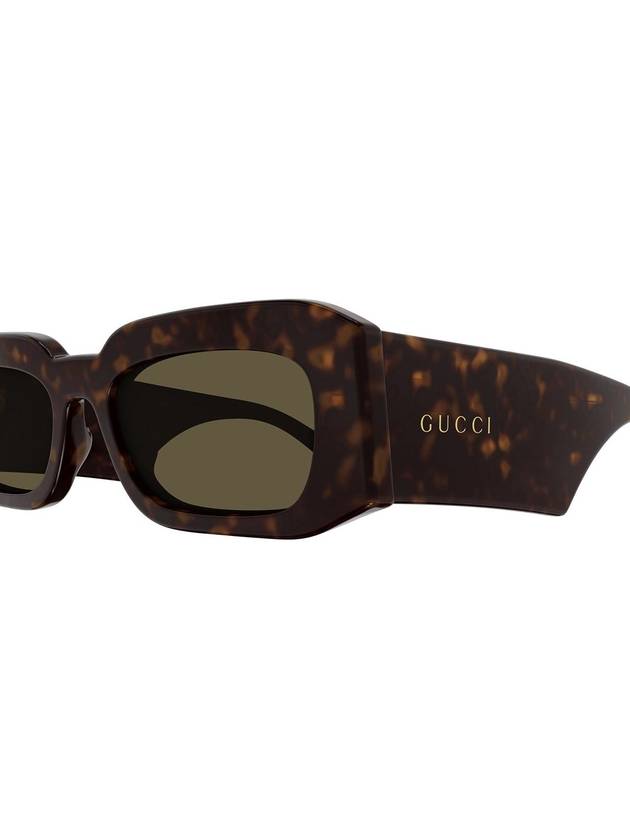 tortoiseshell effect rectangular frame glasses GG1426S - GUCCI - BALAAN 4