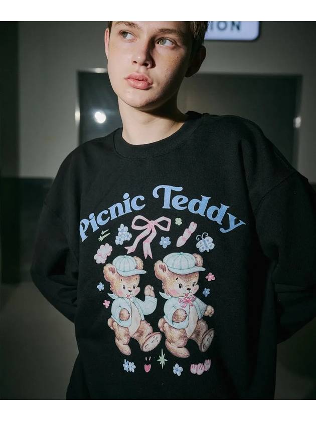 DTP Picnic Teddy Sweatshirt Black - CPGN STUDIO - BALAAN 3