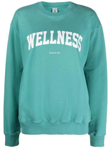 Wellness Cotton Sweatshirt Mint - SPORTY & RICH - BALAAN 1