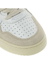 Medalist Suede Green Tab Low Top Sneakers White Beige - AUTRY - BALAAN 10